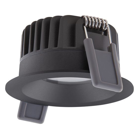 Ledvance Einbaustrahler SP FIX P 8W 930, Dimmbar, IP44, Aluminium, Schwarz