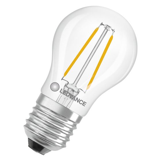Ledvance LED-Lampe Classic P Filament 1,8W 827 E27, 250lm, 2700K, Klar, LED CLP25 1,8 W