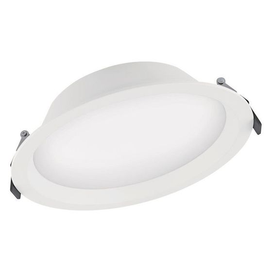 Ledvance Downlight-Leuchte DL ALU DN200, 25W 6.500K 2.370lm IP44, Aluminium, Weiß