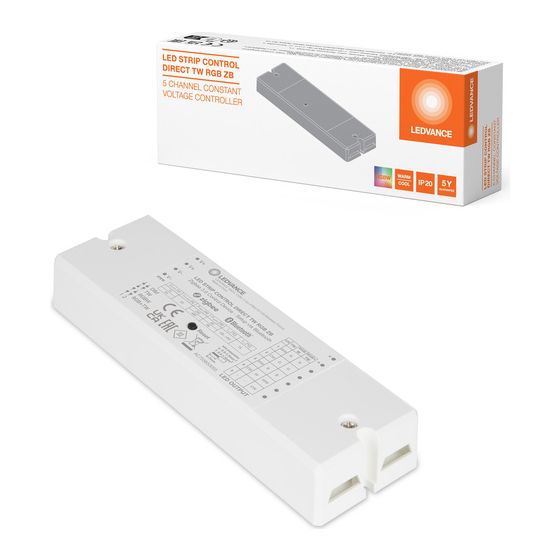 Ledvance LED-Steuergerät LED STRIP CONTROL DIRECT TW RGB ZB, 12-24 V, 480 W, IP20, Polycarbonat, Weiß