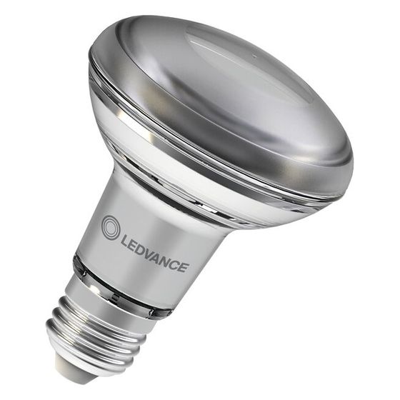 Ledvance LED-Reflektorlampe R80, 8,5W 670lm 2700K 36 Grad E27, Glas, Warm weiß