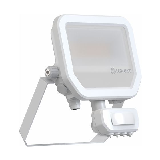 Ledvance LED-Fluter Floodlight Sensor 20, 17W, 2.200lm, 3.000K, IP65, Aluminium, Weiß