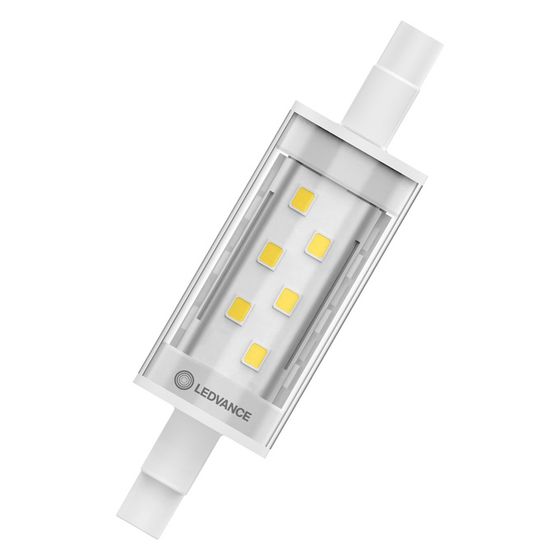Ledvance LED-Stablampe Slim Line R7s, 7W, 806lm, 2700K, 78mm, Klar, Weiß