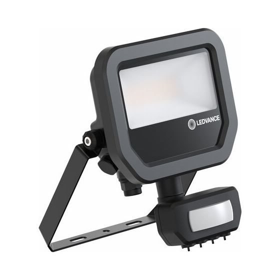 Ledvance LED-Fluter Floodlight Sensor 10, 8W, 1.100 lm, 3000 K, IP65, Aluminium, Schwarz