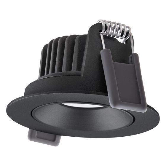 Ledvance Einbaustrahler Spot Adjust P, 8W, 36 Grad, 81mm, Aluminium, Schwarz