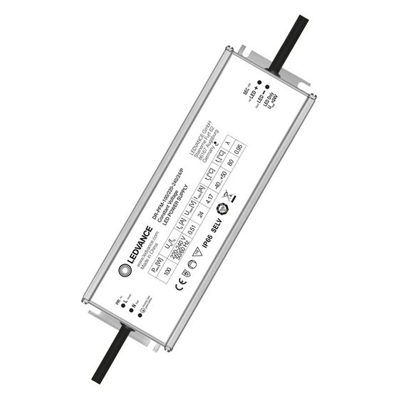 Ledvance LED-Treiber DR-PFM 100/220-240/24/P, 100W, 24V, IP66, Metall, Aluminium