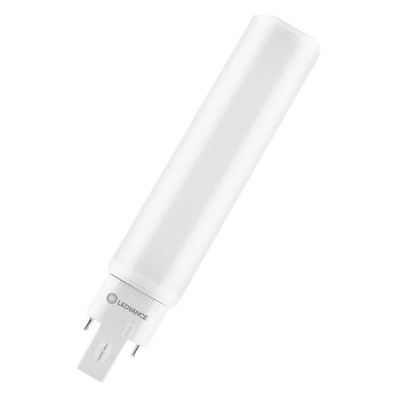 Ledvance LED-Lampe DULUX LED D/E HF & AC MAINS VALUE, 10W 990lm 3000K G24q-3, Matt, Weiß