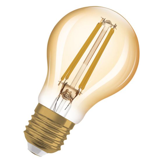 Ledvance LED-Filamentlampe Vintage 1906 Classic A, 6,5W, 650lm, 2400K, E27, Glas, Gold