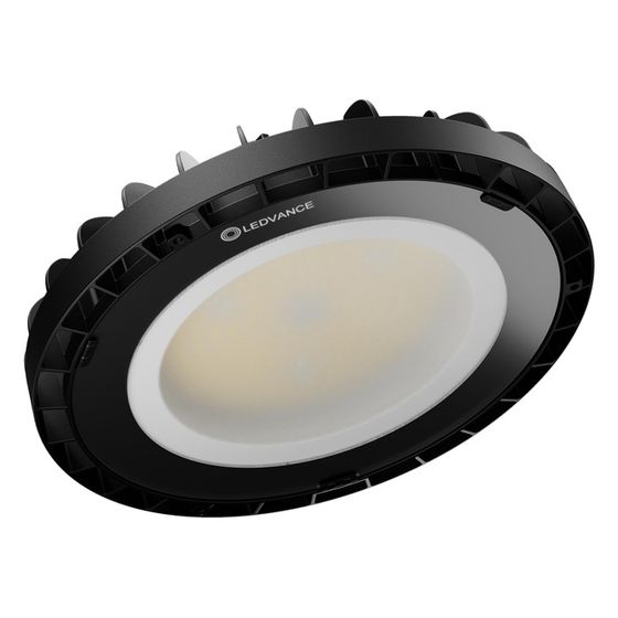 Ledvance Hallentiefstrahler High Bay Compact Gen 2, 120W, 19.200lm, IP65, Aluminium, Schwarz