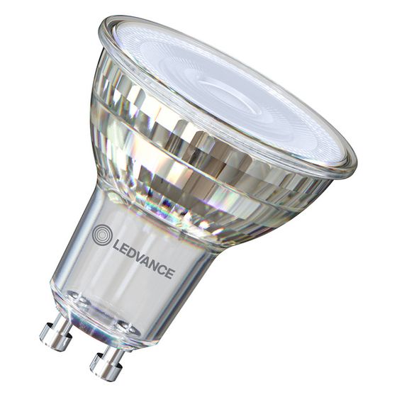 Ledvance LED-Reflektorlampe PAR16, 3,1W, 350lm, 2700K, 120 Grad, GU10, Glas, Warmweiß
