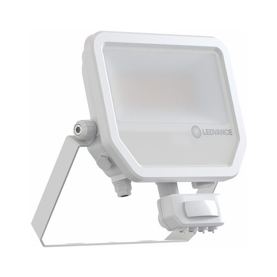 Ledvance LED-Fluter Floodlight Sensor 50, 5.500lm 3000K IP65, Aluminium, Weiß