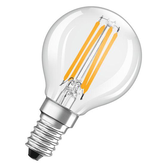 Ledvance LED-Lampe Classic P Filament DIM, 3,4W 470lm 2700K E14, Glas, Klar, 1