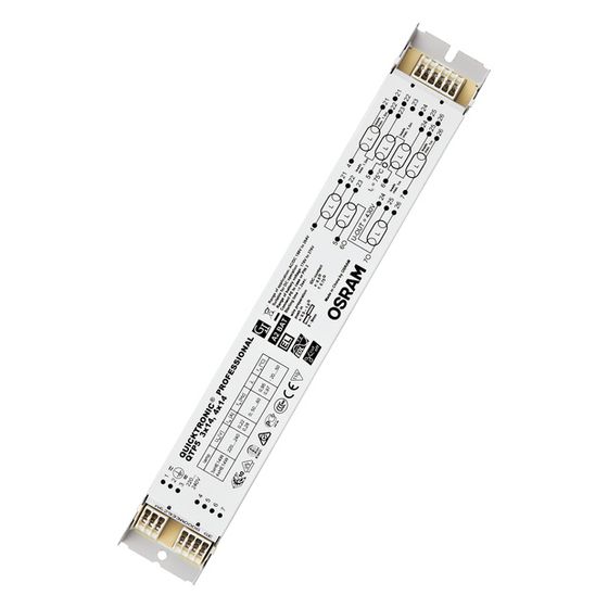 Ledvance Elektronisches Vorschaltgerät QUICKTRONIC PROFESSIONAL 5 QTP5 3X14,4X14, 280x40x21mm, Metall