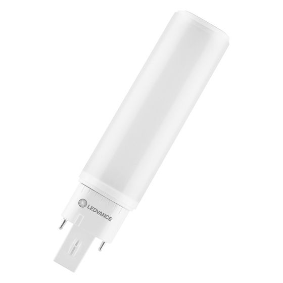 Ledvance LED-Lampe DULUX LED D/E18, 7W 830 G24q-2, 700lm, IP20, Weiß