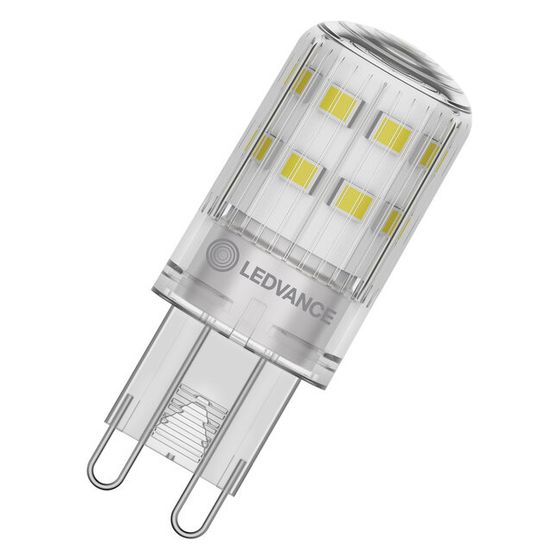Ledvance LED-Lampe PIN 30 DIM P, 3W, 320lm, 2700K, G9, Dimmbar, Klar, 1