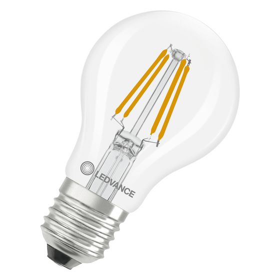 Ledvance LED-Lampe Classic A 40 Filament 3,4W 840 E27, 470lm, 4000K, Klar