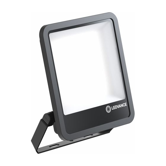 Ledvance LED-Strahler Floodlight 250 P 167W, 25.000 lm 4000 K 100 Grad, Aluminium, Schwarz