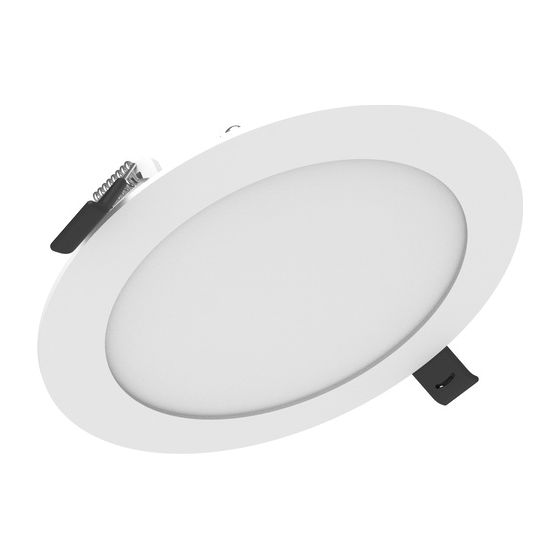 Ledvance Downlight Slim Alu D150 V, 13W, 3000K/4000K, IP44, 150mm, Aluminium, Weiß