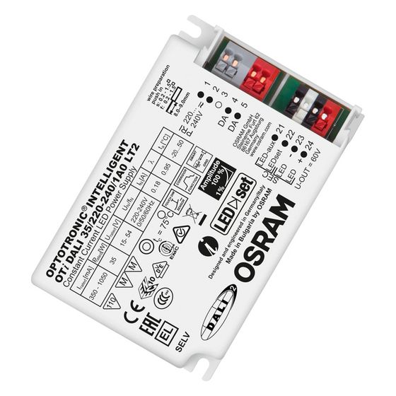 Ledvance LED-Treiber OPTOTRONIC Intelligent OTi DALI 35/220-240/1A0 LT2, 35W, IP20, Kunststoff, Weiß