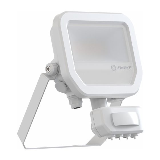 Ledvance LED-Fluter Floodlight Sensor 10, 8W, 1.100 lm, 3000 K, IP65, Aluminium, Weiß
