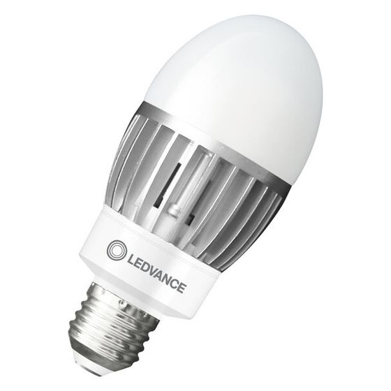 Ledvance LED-Lampe HQL LED ALU PERFORMANCE, 14,5W 1800lm 2700K E27, IP65, Weiß, AC41487