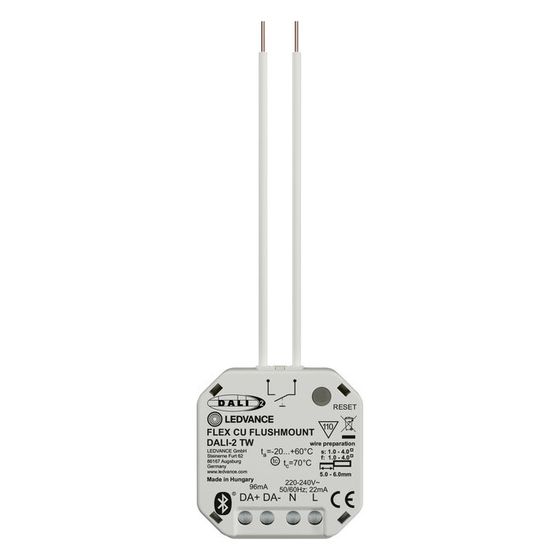 Ledvance DALI-2 Steuergerät FLEX CONTROL UNIT FLUSH MOUNT, DALI-2, 220-240V, IP20, Hellgrau