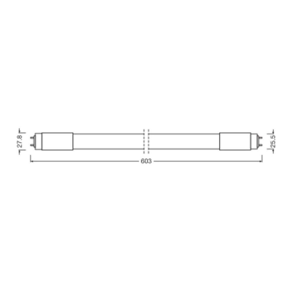Ledvance LED-Röhre T8 HF P 600mm 7,5W 1.100lm 4000K G13, mattiert, IP20... LEDVANCE-4099854026072 4099854026072 (Abb. 2)
