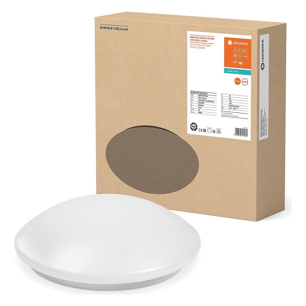 Ledvance Wand- und Deckenleuchte SURFACE CIRCULAR 350, 18W 1440lm 4000K IP44, S... LEDVANCE-4058075617964 4058075617964 (Abb. 4)
