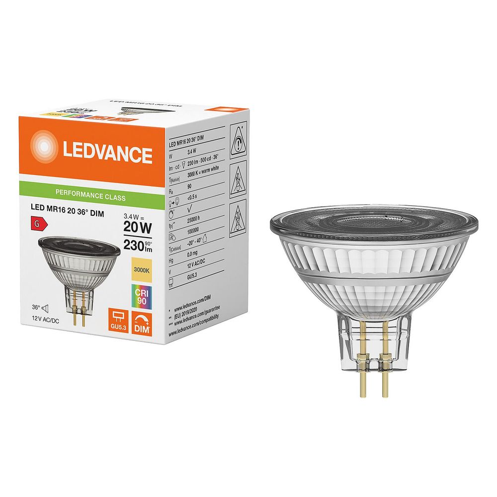 Ledvance LED-Reflektorlampe GU5,3 3,4W, 230 lm, 3000 K, 36 Grad, 50x44mm, Weiß... LEDVANCE-4099854070594 4099854070594 (Abb. 2)