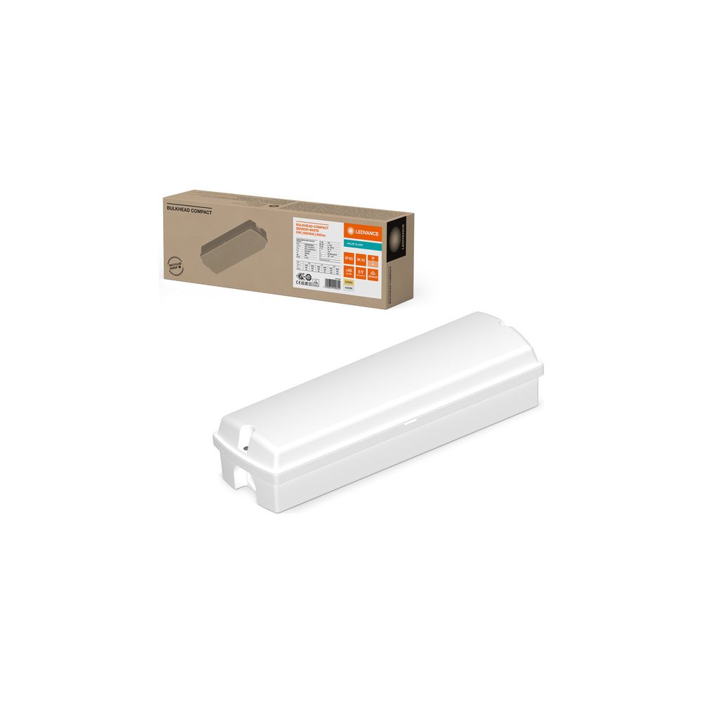 Ledvance LED-Wandleuchte Bulkhead Compact Rectangular Sensor, 9W, IP65, IK10, P... LEDVANCE-4099854290602 4099854290602 (Abb. 6)
