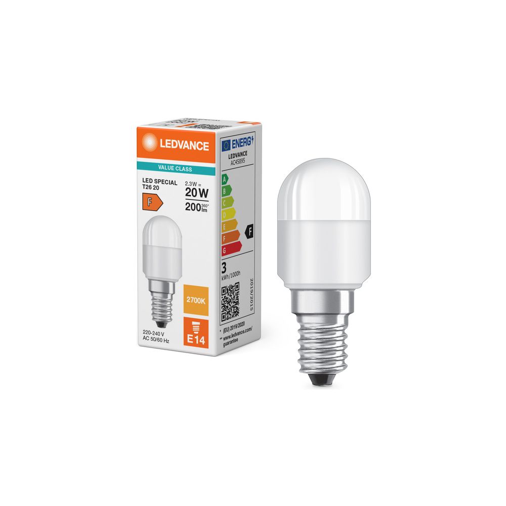 Ledvance LED-Speziallampe Special T26 2,3W E14, 200lm, 2700K, Matt, Weiß... LEDVANCE-4099854066993 4099854066993 (Abb. 5)