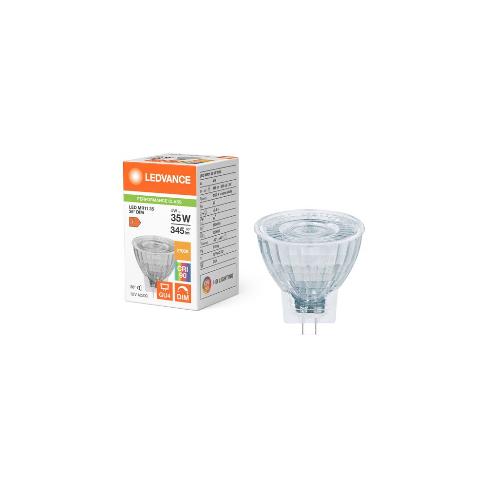 Ledvance LED-Reflektorlampe MR11 DIM P, 4,5W 2700K 36 Grad GU4, Glas, LED MR113... LEDVANCE-4099854050268 4099854050268 (Abb. 5)