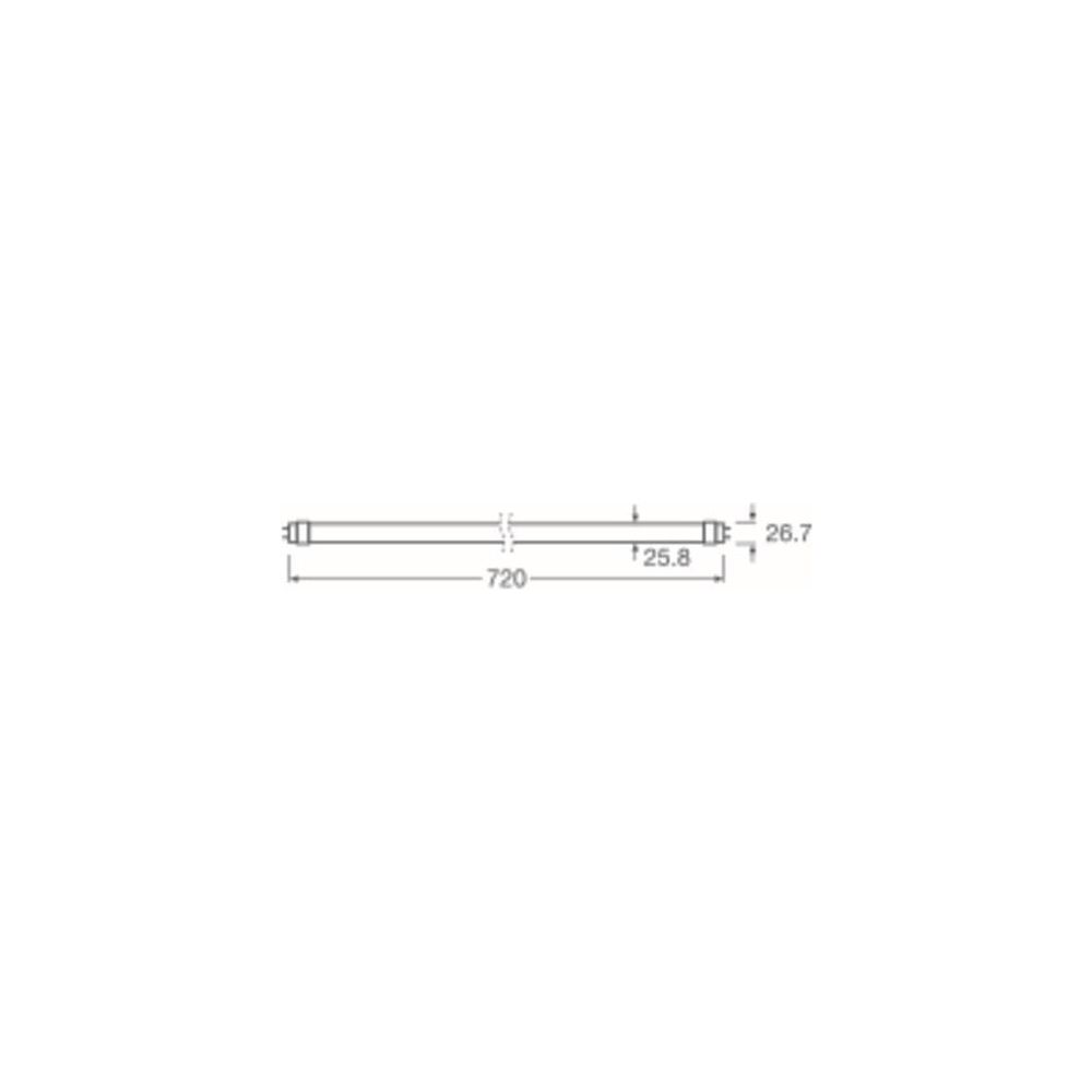 Ledvance LED-Röhre Value T8, 7W 850lm 4000K 190 Grad G13, Glas mattiert, Weiß... LEDVANCE-4099854435027 4099854435027 (Abb. 2)