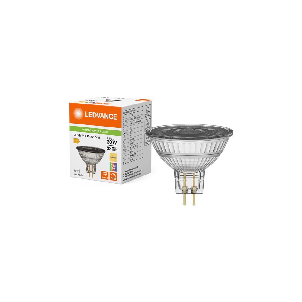 Ledvance LED-Reflektorlampe MR16 DIM P, 2,2W, 230lm, 3000K, 36 Grad, GU5,3... LEDVANCE-4099854456534 4099854456534 (Abb. 5)