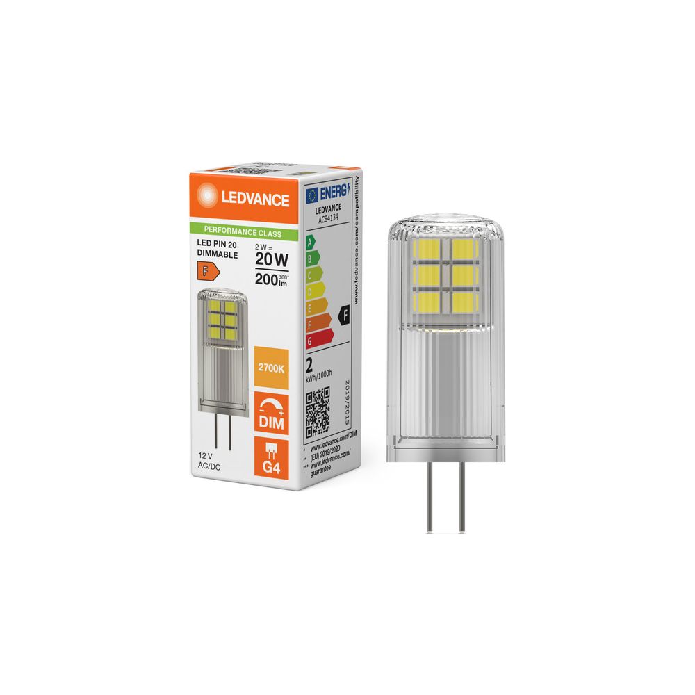 Ledvance LED-Lampe PIN 20 DIM, 2W 200lm 2700K G4, Dimmbar, 12V, Klar... LEDVANCE-4099854248542 4099854248542 (Abb. 5)
