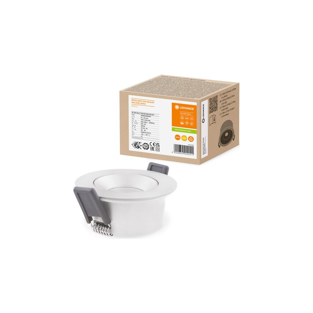 Ledvance Einbaustrahler Spot Air Adjust, 36 Grad, 3000K, 4W, IP23, Aluminium, W... LEDVANCE-4099854000041 4099854000041 (Abb. 6)