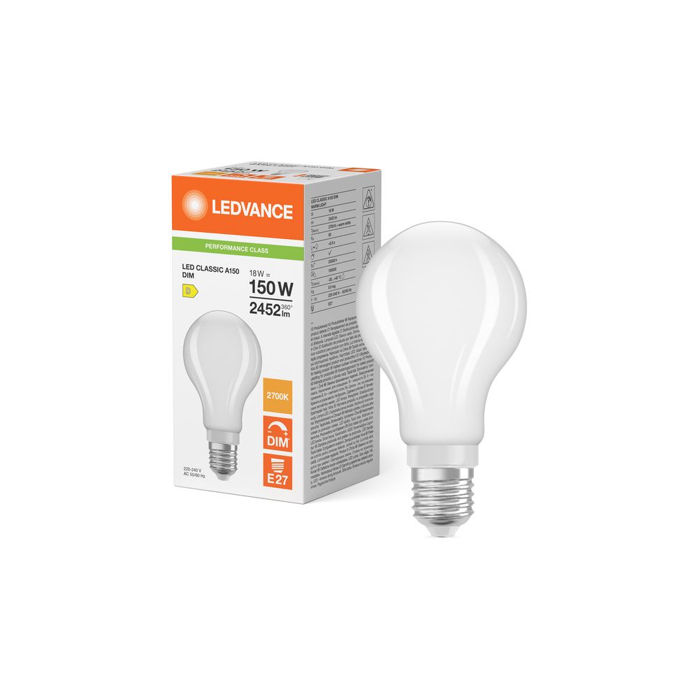Ledvance LED-Lampe Classic A 150 Filament DIM P, 18W, 2.452lm, 2700K, E27, Matt... LEDVANCE-4099854067457 4099854067457 (Abb. 5)