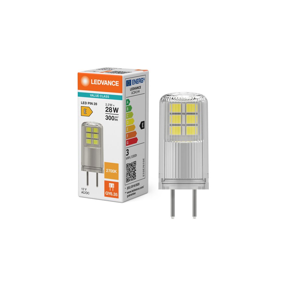 Ledvance LED-Stiftsockellampe PIN 12V, 2,2W, 300lm, 2700K, GY6,35, Klar... LEDVANCE-4099854248665 4099854248665 (Abb. 6)