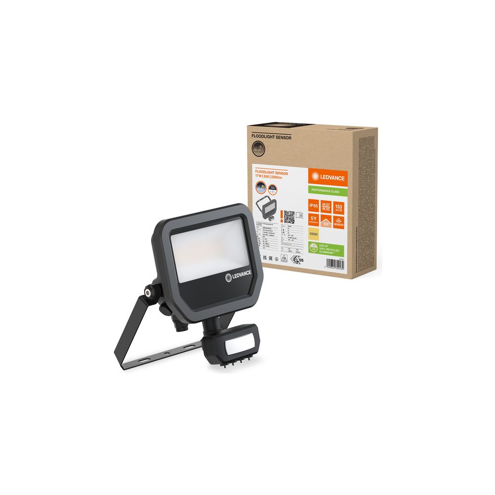 Ledvance LED-Fluter Floodlight Sensor 20, 17W, 2.200 lm, 3000 K, IP65, Aluminiu... LEDVANCE-4099854309489 4099854309489 (Abb. 5)