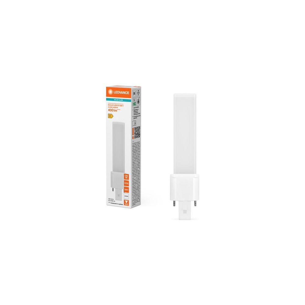 Ledvance LED-Lampe DULUX LED S7 EM 3,5W 4000K G23, 400lm, 135mm, Weiß... LEDVANCE-4058075822955 4058075822955 (Abb. 5)