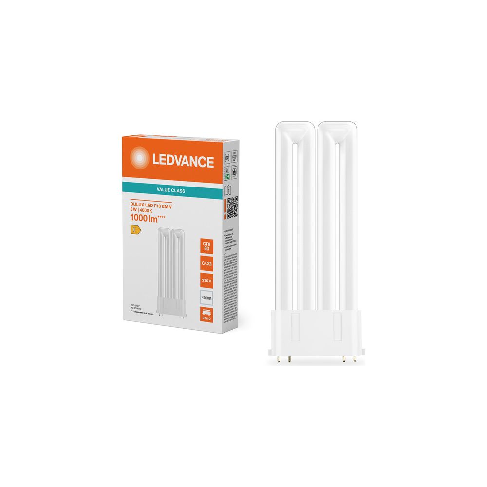 Ledvance LED-Lampe DULUX LED F EM & AC MAINS VALUE, 8W, 1000lm, 4000K, 2G10, DU... LEDVANCE-4058075822436 4058075822436 (Abb. 7)