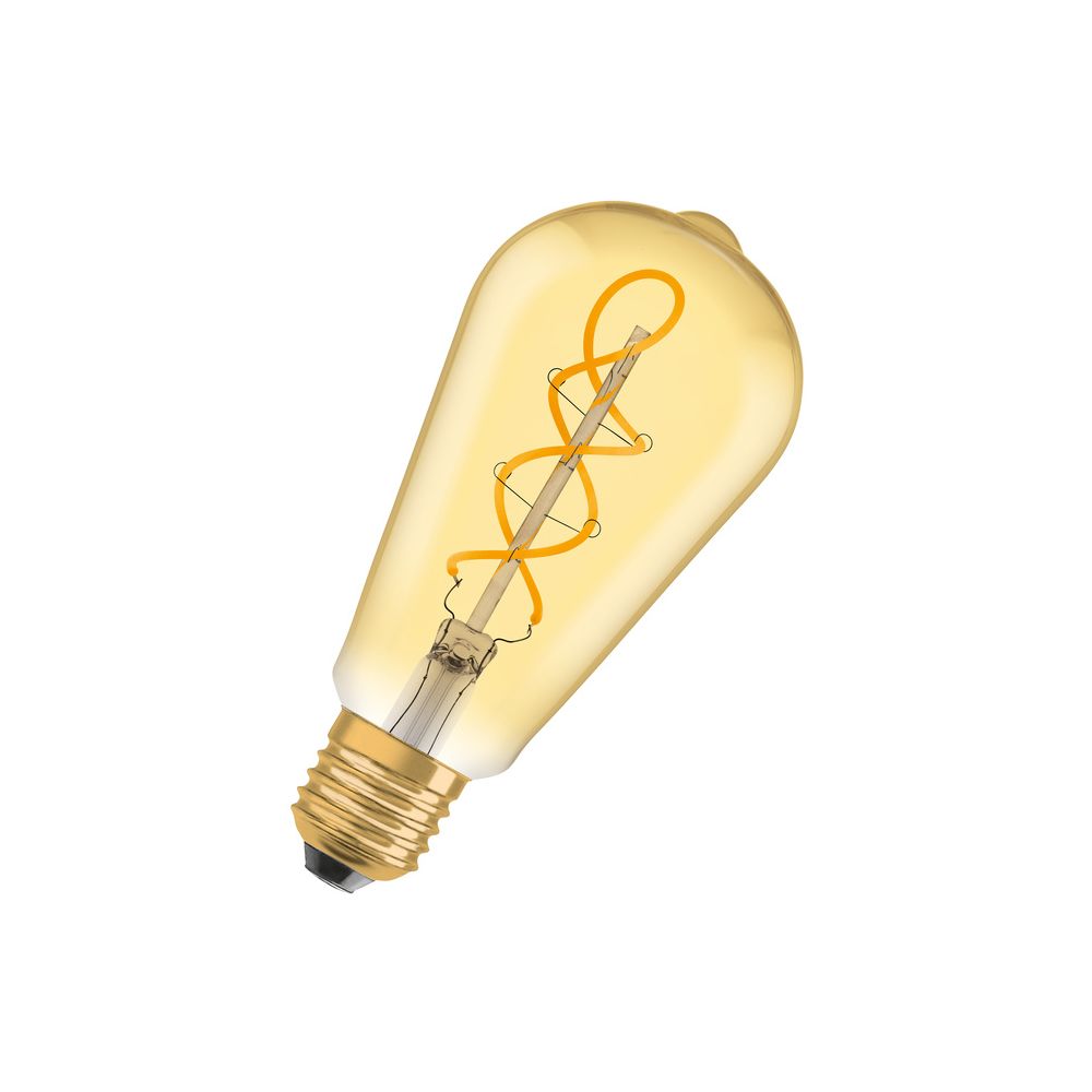 Ledvance LED-Filament-Lampe Vintage 1906 Edison 35, 4W, 410lm, 2400K, E27, Gold... LEDVANCE-4099854091377 4099854091377 (Abb. 5)