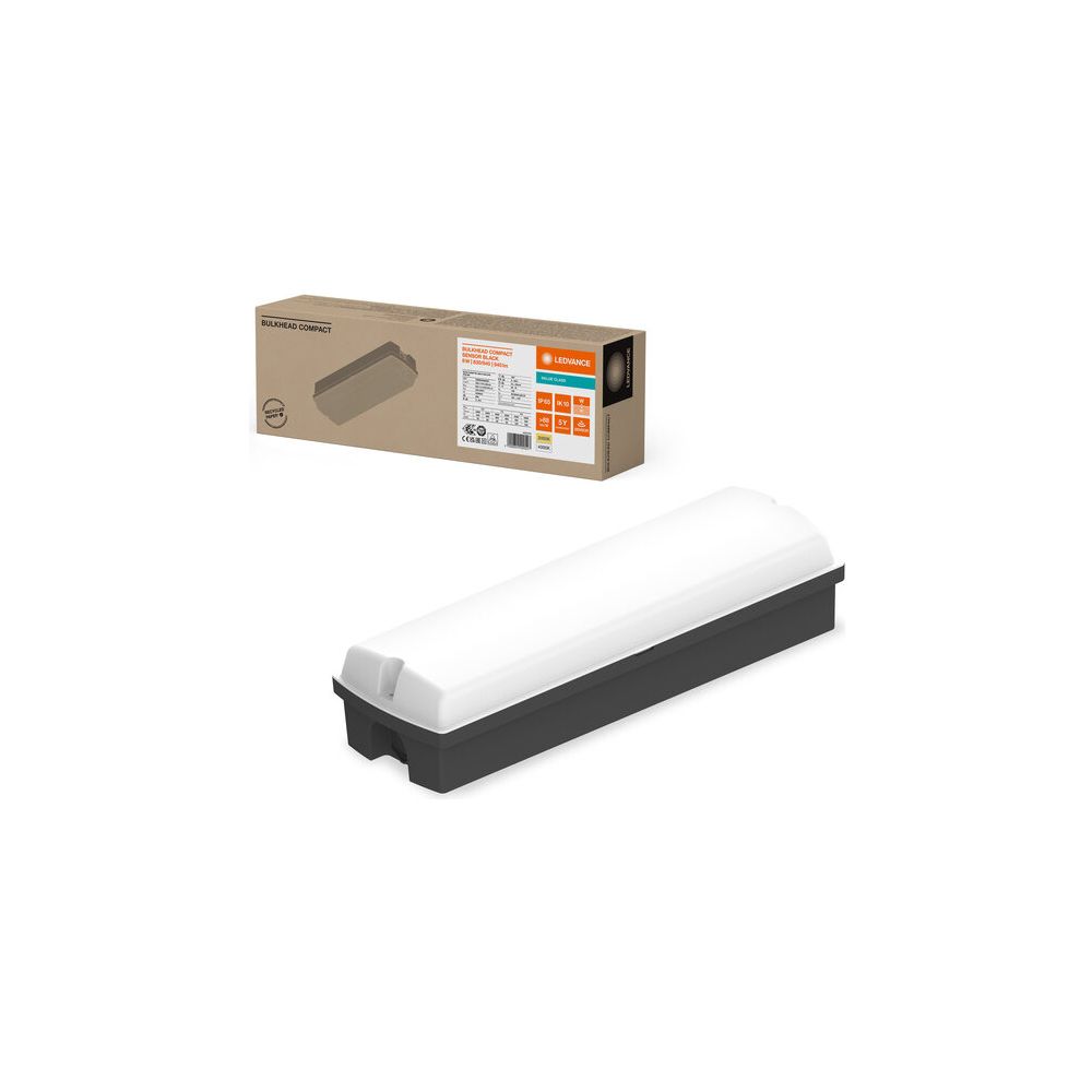 Ledvance LED-Wandleuchte Bulkhead Compact Rectangular Sensor, 9W, IP65, IK10, P... LEDVANCE-4099854290527 4099854290527 (Abb. 5)