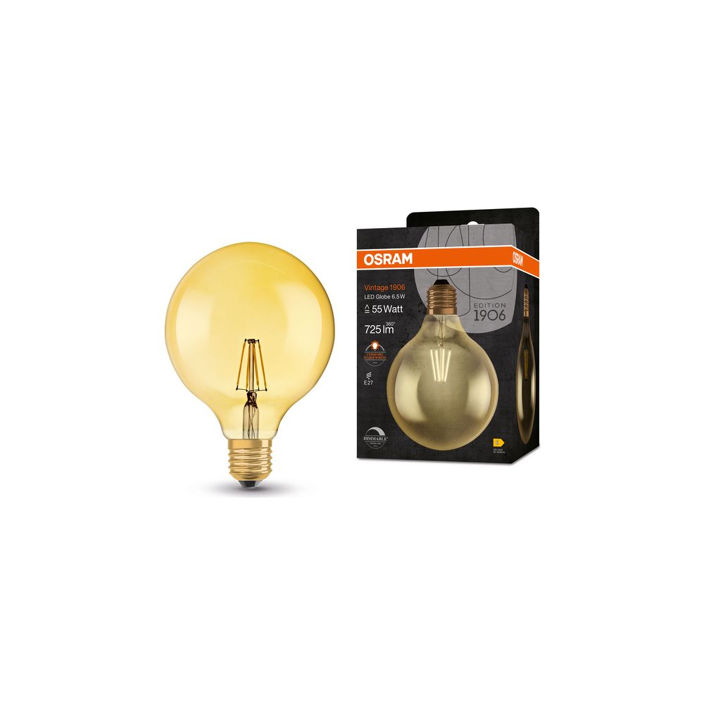 Ledvance LED-Globe Vintage 1906, 6,5W 725lm 2400K E27, Glas, Gold... LEDVANCE-4058075808997 4058075808997 (Abb. 7)