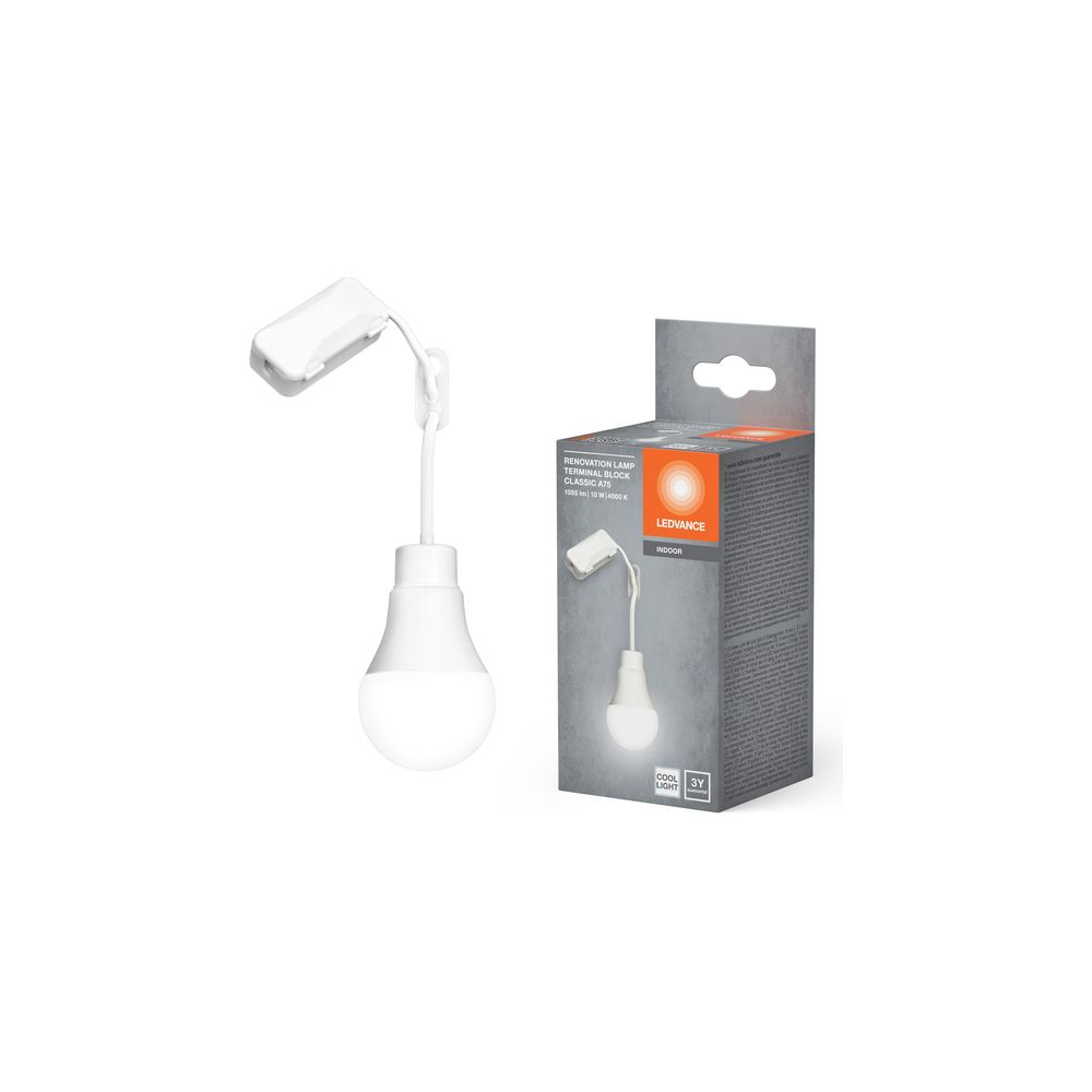 Ledvance Baustellenleuchte Renovation Classic A75, 10W, 1.055lm, 4000K, Weiß, R... LEDVANCE-4058075845749 4058075845749 (Abb. 5)