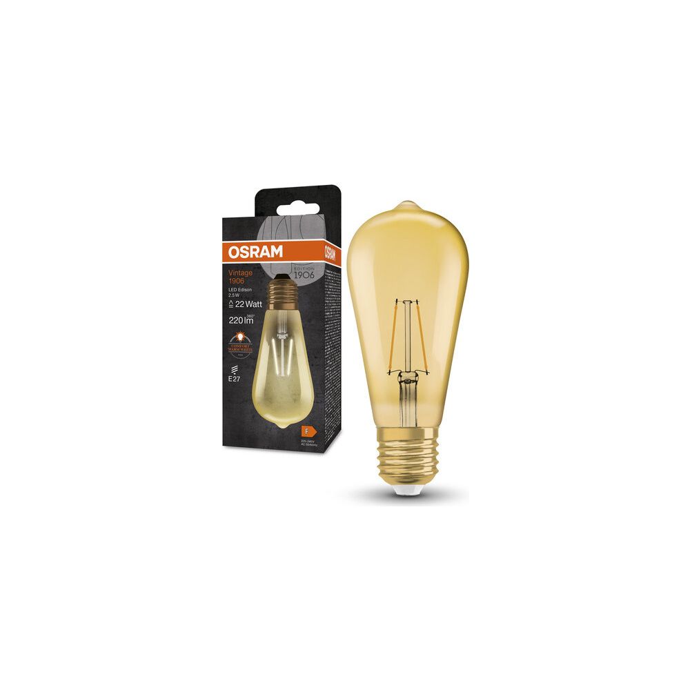 Ledvance LED-Filamentlampe Vintage 1906 Edison 22, 2,5 W, 220 lm, 2400 K, E27, ... LEDVANCE-4099854091339 4099854091339 (Abb. 3)