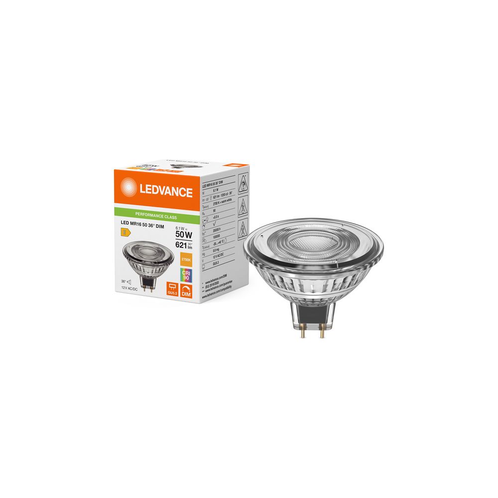 Ledvance LED-Reflektorlampe MR16 DIM P 6,1W 927 GU5,3, Dimmbar, 621 lm, 36 Grad... LEDVANCE-4099854456077 4099854456077 (Abb. 5)