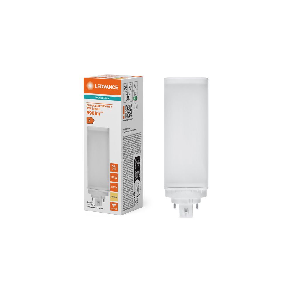 Ledvance LED-Lampe DULUX LED T/E26 HF & AC MAINS VALUE, 10W, 990lm, 3000K, GX24... LEDVANCE-4058075822290 4058075822290 (Abb. 7)