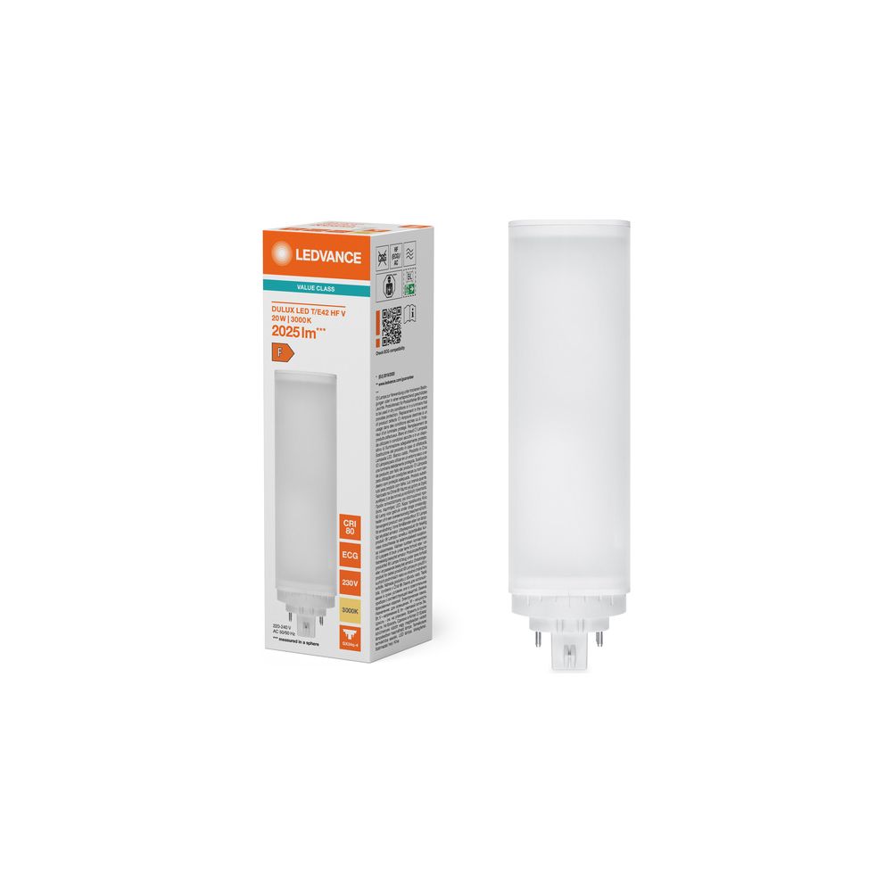 Ledvance LED-Kompaktleuchtstofflampe DULUX LED T/E VALUE 20W 830 GX24q-4, 2.025... LEDVANCE-4058075822375 4058075822375 (Abb. 7)