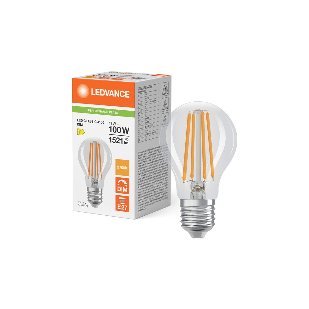 Ledvance LED-Lampe Classic A DIM P 11W 827, Dimmbar, 1.521 lm, E27, Klar... LEDVANCE-4099854060595 4099854060595 (Abb. 3)